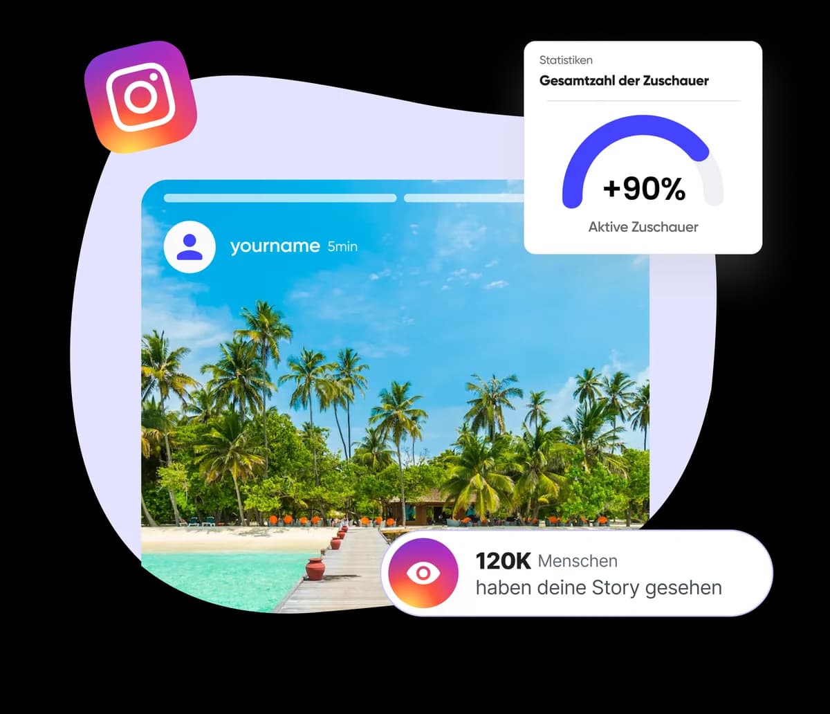 Instagram Story Views kaufen – Illustration
