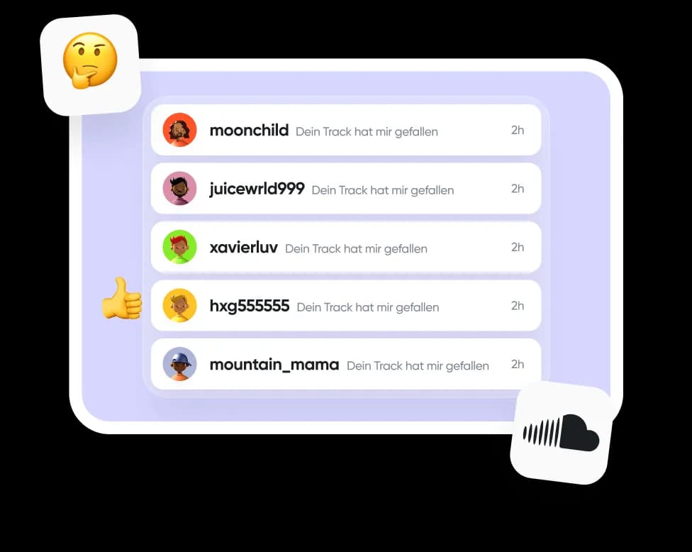 SoundCloud Likes kaufen – Illustration