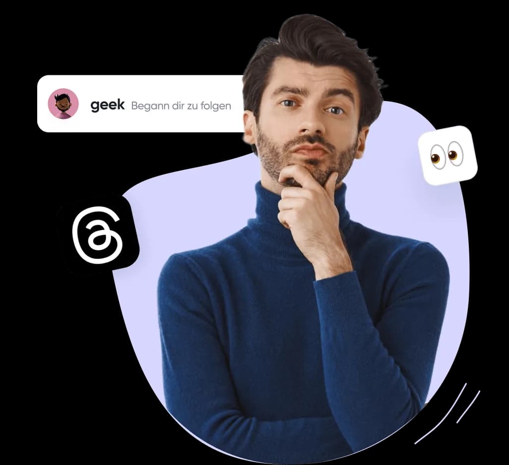 Threads Follower kaufen – Illustration